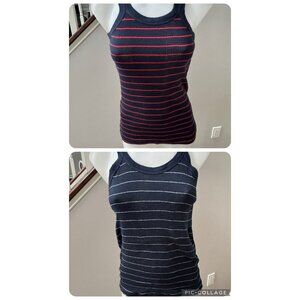 NWT Cavan & Co. Lot of 2 Ribbed Striped Tank Tops Small